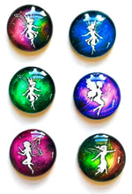 Load image into Gallery viewer, Fairy Magnets - Fairie Magnet - Fairy Party Favor - Fairy Wedding - Free U.S. Shipping - Set of 6 - 1 Inch Domed Glass Circles