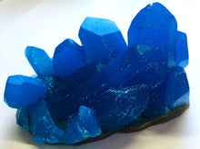 Load image into Gallery viewer, Sapphire Blue Geode Crystal Mineral Gemstone Rock Soap - Vanilla Bean Scented - FREE U.S. SHIPPING