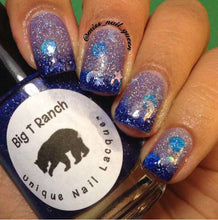 Load image into Gallery viewer, Color Changing Thermal Nail Polish - &quot;Starry Night&quot; - FREE U.S. SHIPPING - Custom Blended Polish/Lacquer - 0.5 oz Full Sized Bottle