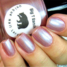 Load image into Gallery viewer, Linear Holographic Taupe Mauve Nail Polish - Free U.S. Shipping - &quot;Cloud&quot; - Gift for Mom, Sister, Daughter - 0.5 oz Full Sized Bottle