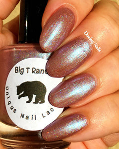 Linear Holographic Taupe Mauve Nail Polish - Free U.S. Shipping - "Cloud" - Gift for Mom, Sister, Daughter - 0.5 oz Full Sized Bottle
