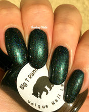 Load image into Gallery viewer, Forest Green Linear Holographic Nail Polish - Free U.S. Shipping - &quot;Energy&quot; - Gift for Mom, Sister, Daughter - 0.5 oz Full Sized Bottle