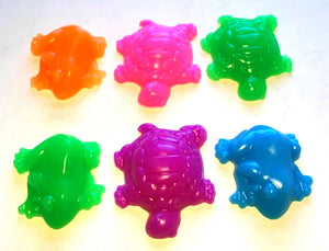 Turtle and Frog Soap Set of 6 - Party Favors, Birthdays - Free U.S. Shipping - Turtle Favor Soap, Frog Favor Soap - Soap for Kids