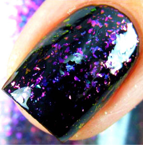 Multichrome Flakie Topcoat - When in Rome - Multi-Color Shifting Polish:Custom-Blended Glitter Nail Polish/Indie Lacquer