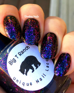 Multichrome Flakie Topcoat - When in Rome - Multi-Color Shifting Polish:Custom-Blended Glitter Nail Polish/Indie Lacquer