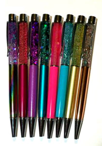 BOGO Buy One Get One Free Liquid Glitter Pens - Ballpoint Pen - You Choose Color - Planner Accessory - Office - Gift for Woman - Rose Gold