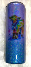 Load image into Gallery viewer, Nigerian Dwarf Goat Kid Holographic Glitter Tumbler - Dairy Goat - Life is Better With a Goat - Insulated - 4-H - 20 oz - FREE SHIPPING