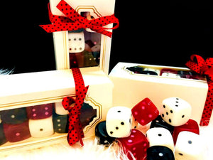 Dice Soap Boxed Set - Bunco - Gambling - Vegas - Free Shipping - Set of 10 - Bunco Party Favors - Cucumber Melon Scented