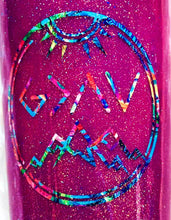 Load image into Gallery viewer, God is Greater than My Highs and Lows Thermal Color Changing Tumbler - Purple/White - Holographic Glitter - Christian - Insulated - 20 oz