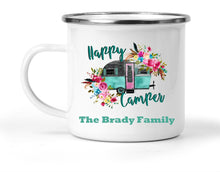 Load image into Gallery viewer, Happy Camper Personalized Mug - Gift for Mom, Grandma - Mother&#39;s Day Happy Camper Retro Camping Coffee Mug, Nature and Outdoors