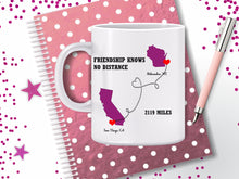 Load image into Gallery viewer, State Heart Coffee Mug - Long Distance Mug - Best Friend Gift - Mother&#39;s Day Gift - Long Distance Relationship - Cousin Gift - Sister Gift