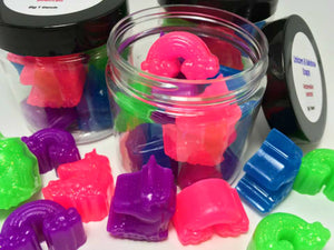 Unicorns and Rainbows Soap Set - Unicorn Gift - Pony - Fantasy - Unicorns - Glitter Soap - Purple, Green, Blue, Pink - Set of 10 - Kids Soap