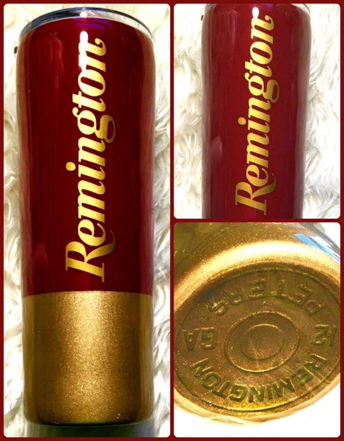Shotgun Shell Bullet Inspired Tumbler - Hunter, Hunting, Gun Gift, Dad Gift - Gift for Man - Insulated - Gift for Dad - Cup - 20 oz