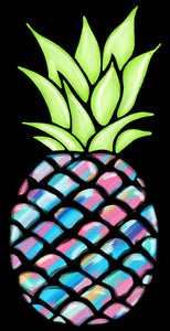 Pineapple Personalized Name Coffee Mug, Tropical Mug, Choose Your Color and Name, Pineapple Gift, Pineapples, Gift for Mom, Coffee Cup