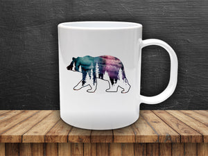 Bear Personalized Mug - Bear Gift, Animal Mug, Woodland Gift, Woodland Mug, Woodland Decor, Camp Cup, Gift for Mom, Grandma, Coffee Mug