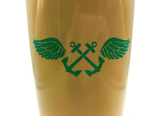 Load image into Gallery viewer, Navy Chief CPO AB Tumbler - Custom with Your Name, Rank, Unit - AB Wings - U.S. Navy - Gift for Dad - Khaki, Black - Insulated - 20 oz
