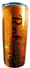 Load image into Gallery viewer, Personalized Ombre Glitter Tumbler, Holographic Glitter, You Choose Colors and Name, Custom Tumbler, Gift for Mom, Custom Gift, 20 oz