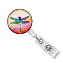 Load image into Gallery viewer, Badge Reel ID Holder, Dragonfly, Dragonflies, Name Badge Holder, Retractable ID Badge Clip, RN Badge Pull, Nursing Student Gift, Nurse