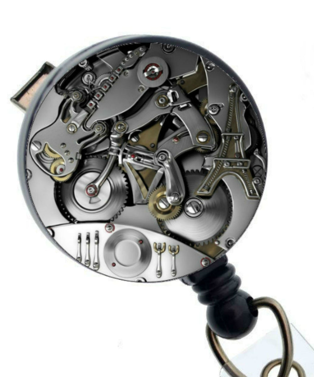 Badge Reel for Man Teacher Nurse, Retractable Gears Bicycle Guitar, Teacher ID Badge Reel, badge holder, ID badge holder, id badge clip