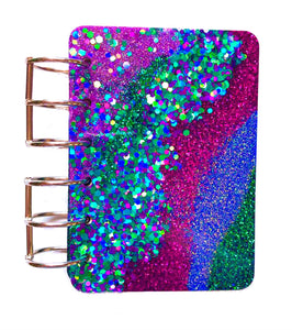 Glitter Notebook Cover, Handmade Notebook, Glitter Notebook, Personalized Notebook. Epoxy Notebook, Geode Notebook Cover, Choose Size