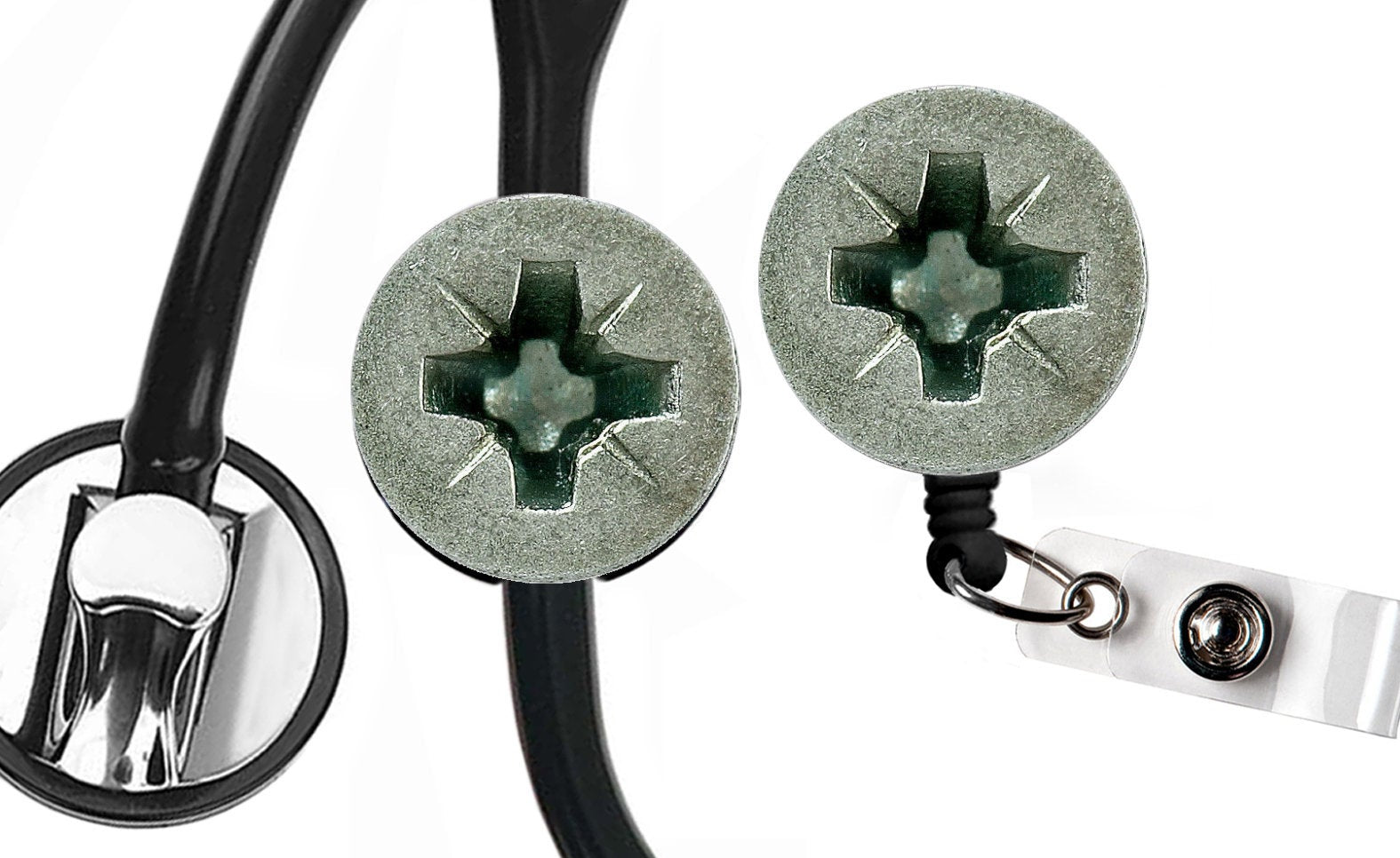 Stethoscope Badge Reel ID Tag for Men, Male Nurse Stethoscope Tag, Gif –  Big T Ranch Colorado
