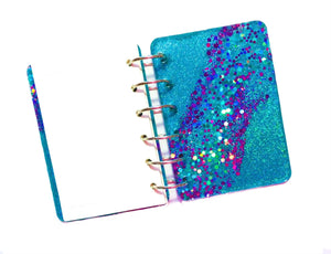 Paw Print Glitter Notebook, Handmade Notebook, Glitter Notebook, Dog, Cat, Animal Lover, Notebook Cover, Vet Gift, Vet Tech, Epoxy Notebook