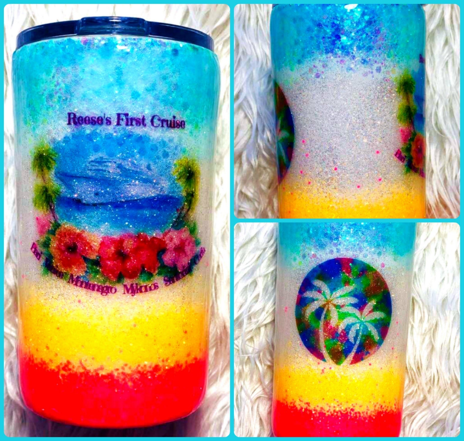 LV Tumbler  Glitter tumbler cups, Yeti cup designs, Custom tumbler cups