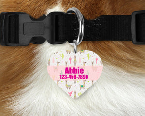 Custom Heart Single-sided Dog Tag Personalized Heart Pet Tag Dog Tag Custom Dog Tag Custom Pet Tag Single Sided Dog Tag Dog Tags for Dogs