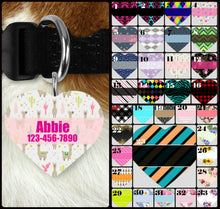 Load image into Gallery viewer, Custom Heart Single-sided Dog Tag Personalized Heart Pet Tag Dog Tag Custom Dog Tag Custom Pet Tag Single Sided Dog Tag Dog Tags for Dogs