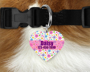 Custom Heart Single-sided Dog Tag Personalized Heart Pet Tag Dog Tag Custom Dog Tag Custom Pet Tag Single Sided Dog Tag Dog Tags for Dogs