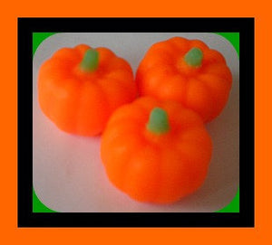 Soap Pumpkins - Free U.S. Shipping - Fall Party Favors, Halloween, Thanksgiving, Haunted House, Bath Decor - 3-Dimensional - 3 Soaps