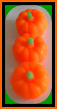 Load image into Gallery viewer, Soap Pumpkins - Free U.S. Shipping - Fall Party Favors, Halloween, Thanksgiving, Haunted House, Bath Decor - 3-Dimensional - 3 Soaps