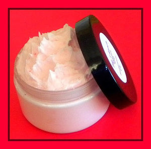 Foaming Bath Butter Whipped Soap -  Soap in a Jar - Pomegranate - 4 oz - Gift for Woman - FREE U.S. SHIPPING