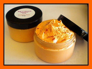 Pumpkin Spice Foaming Bath Butter Whipped Soap -  Soap in a Jar - 4 oz - Featured in "Creating Vintage Charm" Fall 2012 Issue