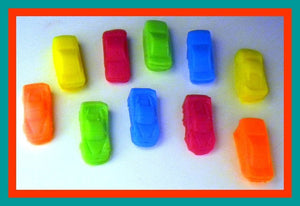Car Soap - Mini Race Cars - 10 Soaps - Free U.S. Shipping - Cars - Soap for Boys - Party Favors, Birthdays
