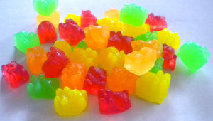 Fruity Bear Gummy Candy Soap - 45 Mini Soaps -  Soap for Kids - Party Favors - Free U.S. Shipping - Birthdays