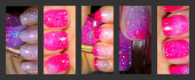 Load image into Gallery viewer, Color Changing Glitter Nail Polish - Mood Nail Polish - Cherry Blossom - FREE U.S. SHIPPING