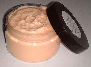 Foaming Bath Butter Whipped Soap - Soap in a Jar - 4 oz - Mango Papaya - FREE U.S. SHIPPING