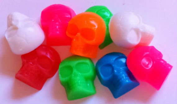 Halloween Skull Soap - Skulls - Fall, Autumn, Scary Soap for Kids - Party Favors - Soap for Kids - Skeleton - 3-D - 8 soaps