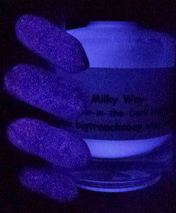 Glow-in-the-Dark Nail Polish - Purple - Milky Way - FREE U.S. SHIPPING - Nail Polish/Lacquer - Regular Full Sized Bottle (15 ml size)