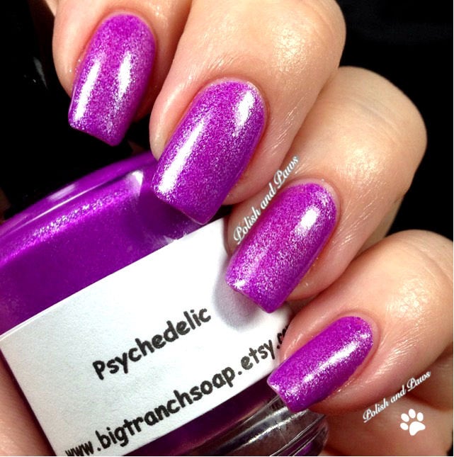 Neon Purple Nail Polish - Fluorescent -PSYCHEDELIC - Free U.S. Shipping - UV Reactive Nail Polish Lacquer