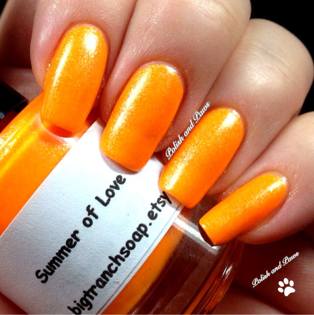 Neon Orange Nail Polish - Fluorescent - 