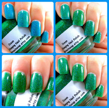 Load image into Gallery viewer, Color Changing Nail Polish - Ocean - Temperature Changing - FREE U.S. SHIPPING - Custom Blended Polish/Lacquer - 0.5 oz Full Sized Bottle