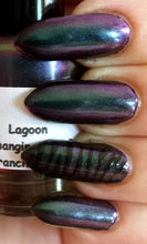 Load image into Gallery viewer, Nail Polish - Multichrome Chameleon Chrome - Blue/Purple/Green/Copper Color Shifting - &quot;Lagoon&quot; -  Hand Blended - FREE U.S. SHIPPING