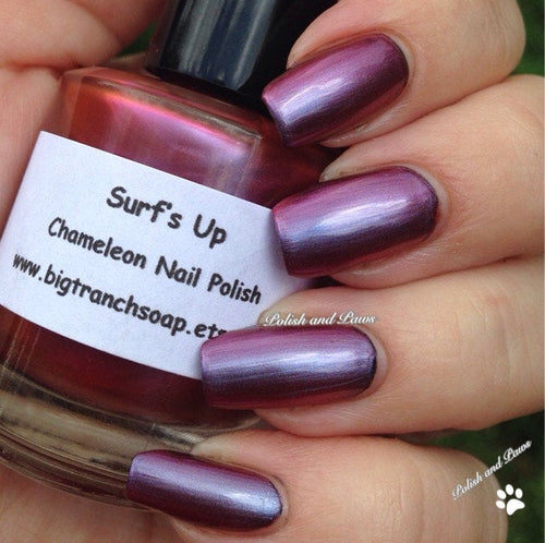 Free U.S. Shipping - Chameleon Nail Polish - Color Shifting Nail Polish/Lacquer - SURF'S UP - Regular Full Sized Bottle (15 ml size)