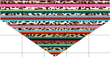 Load image into Gallery viewer, Leopard Serape Dog Bandana Over the Collar, Personalized, Includes Collar, Custom Pet Bandana, Personalized Pet Scarf, Pet Owner Gift, New Dog, Choose Size