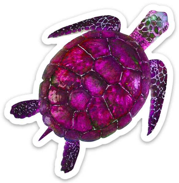 Sea Turtle Sticker, Laptop Sticker, Water Bottle Sticker, Watercolor Turtle Sticker, Ocean Life, Tumbler Sticker, Turtle Sticker, Sea Turtle