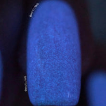 Load image into Gallery viewer, Glow-in-the-Dark Nail Polish - Purple, Glows Blue - Galaxy - Custom Blended - Glow Nails, FREE U.S. SHIPPING, Full Sized Bottle (15 ml size)
