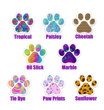 Load image into Gallery viewer, MINI Dog Paw Print Sticker, Pawprints Sticker, Laptop Sticker, Water Bottle Sticker, Dog Paw Sticker, Dog Owner, Paw Print Sticker, Dog Lover