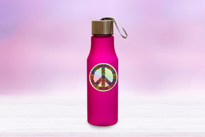 Peace Sign Floral Holographic Sticker, Peace, Retro, Holographic Sticker, Laptop Sticker, Sticker Collector, Hippie, Floral Peace Sign